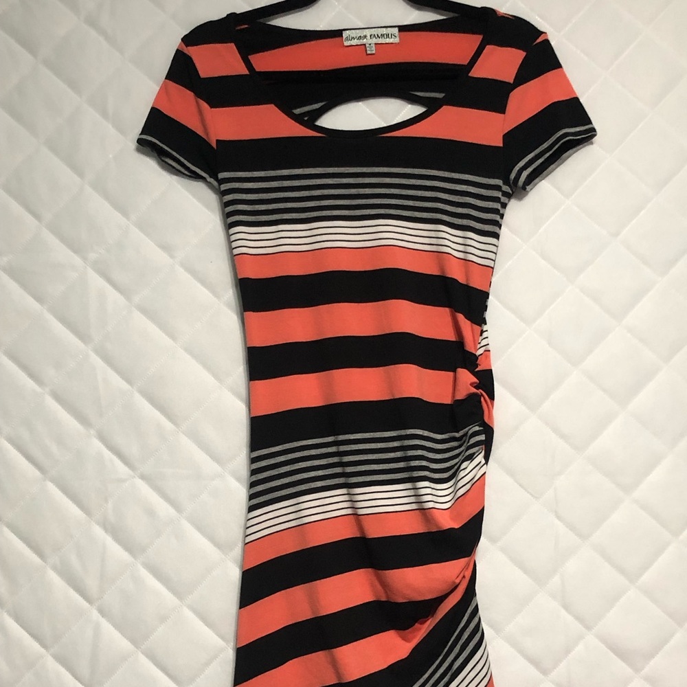 Horizontal Multi-Striped Dress